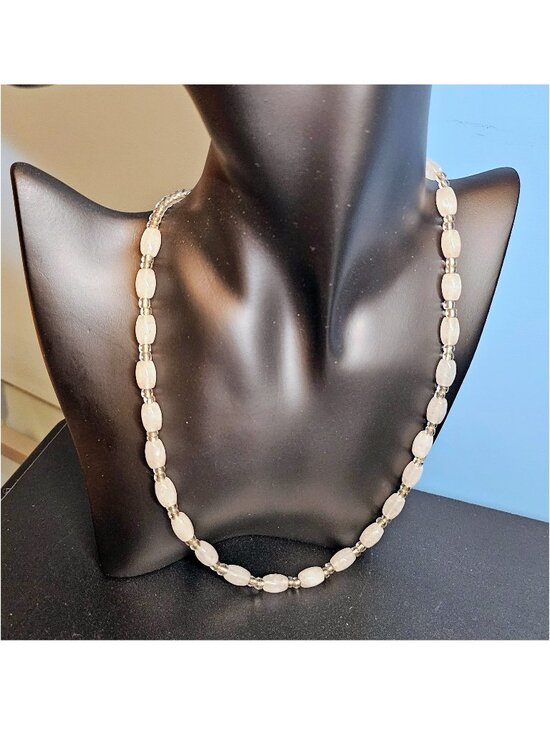 BaubleBar Jewelry - 💯 BaubleBar White Quartz Beaded Necklace 💯
